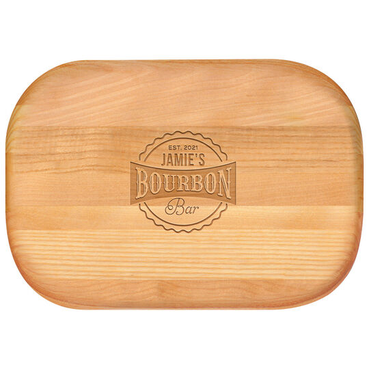 My Bourbon Bar Small 10-inch Wood Bar Board